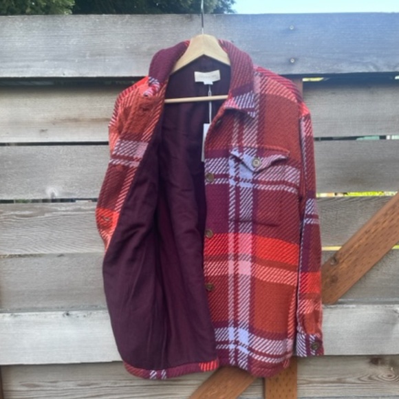 Outerknown Cloud Weave Shirt Jacket in Addison Plaid NWT - Picture 8 of 11